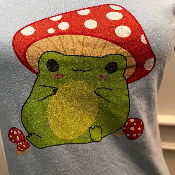 Toadstool , Mushroom & Toad/ Frog TShirt , Women's Small - Picture 4 of 5